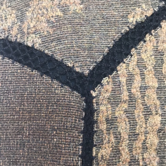 SIMON Chang wool blend patchwork sweater vest 8 - Picture 6 of 12